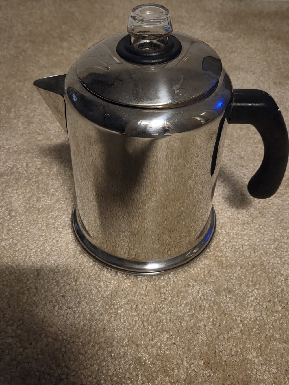 Classic Yosemite Stainless Steel Coffee Percolator Camp Stovetop Heavy Duty Pot